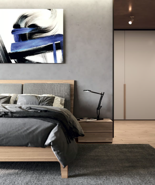 NAVONA SOFT - Melamine-faced chipboard double bed with high headboard by Febal Casa - view 3
